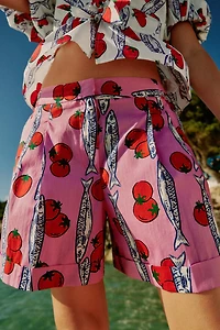 SHORT IMPRIMÉ À PINCES