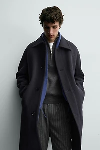 MANTEAU STRUCTURÉ AVEC LAINE