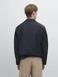 Houndstooth wool jacket