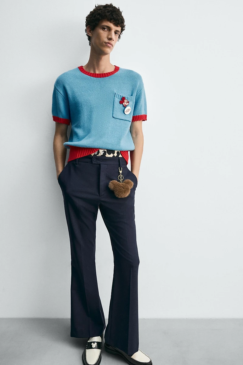 CONTRAST KNIT T-SHIRT HARRY LAMBERT FOR ZARA X DISNEY