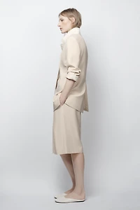 PLEATED WOOL BLEND SHORTS ZW COLLECTION LIMITED EDITION