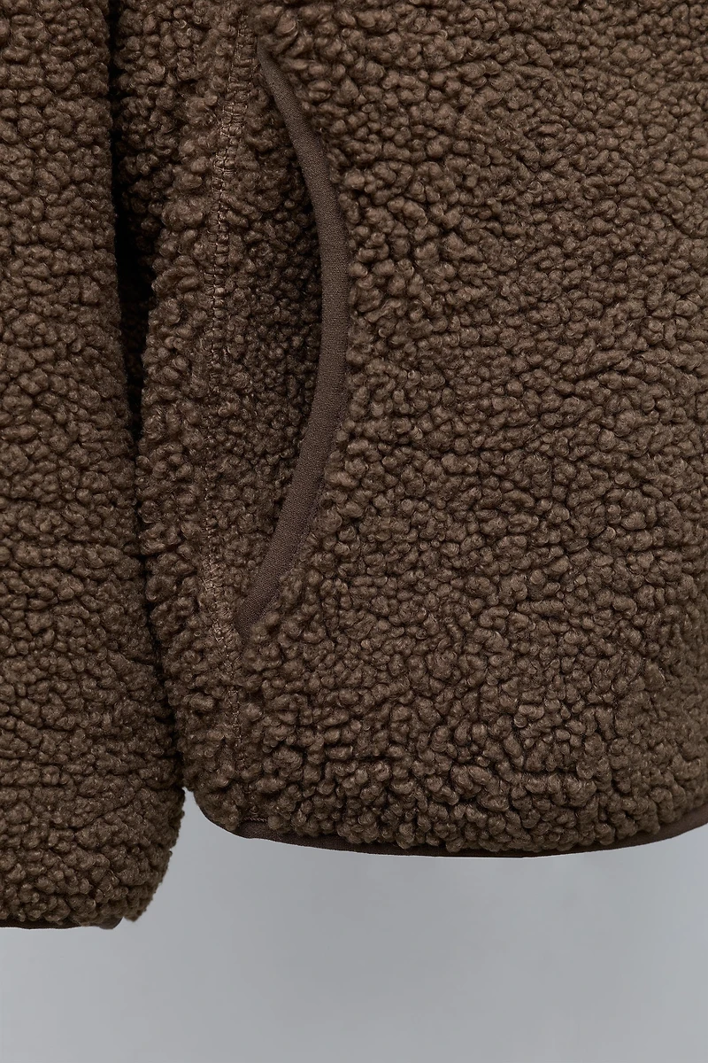 HOODED FLEECE JACKET