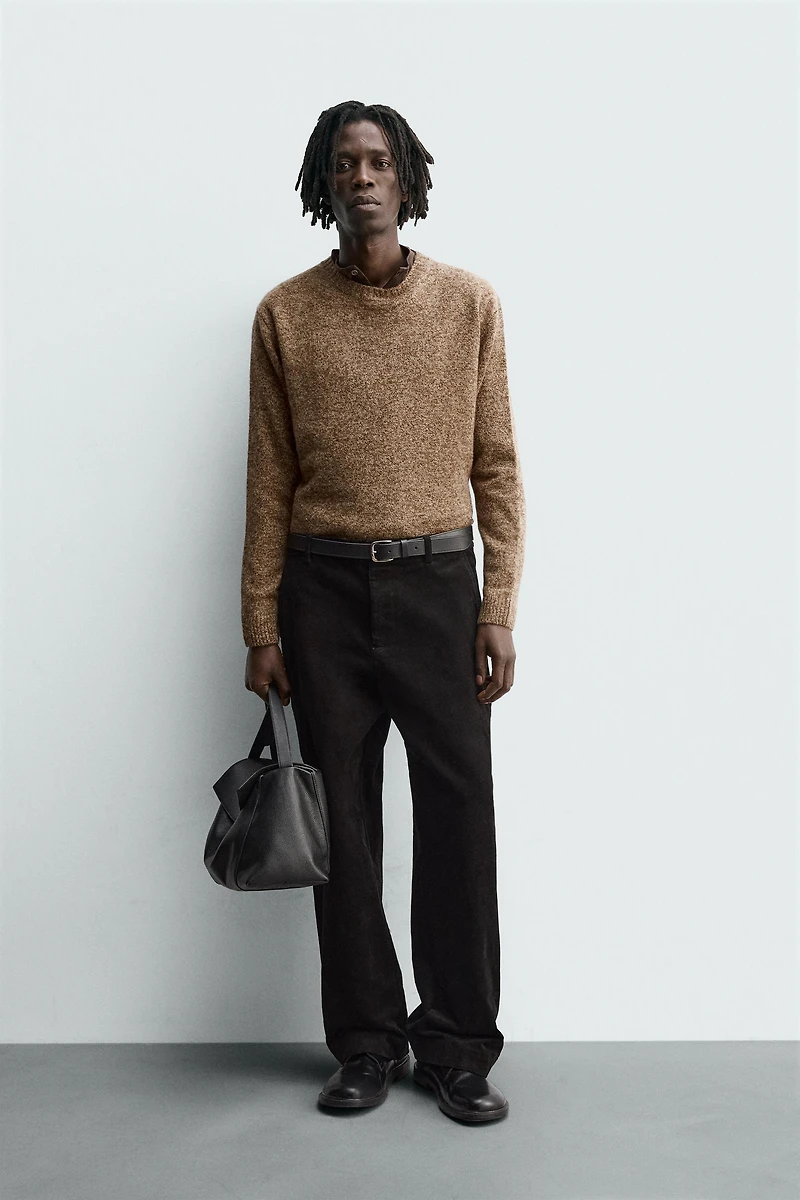 100% WOOL TEXTURED JUMPER