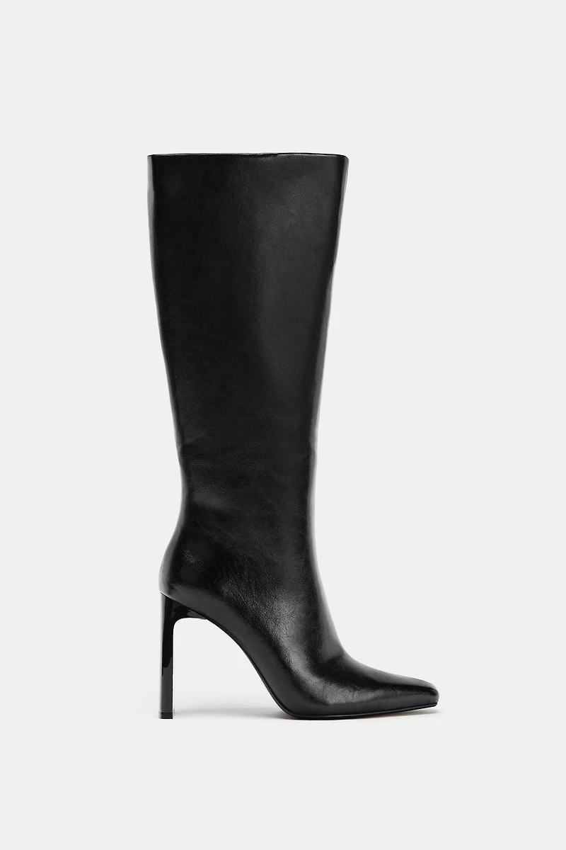 POINTED TOE HEEL BOOTS