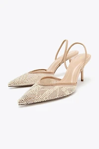 SPARKLY SLINGBACK HEELS