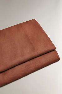 WASHED LINEN FLAT SHEET (140 GXM²)