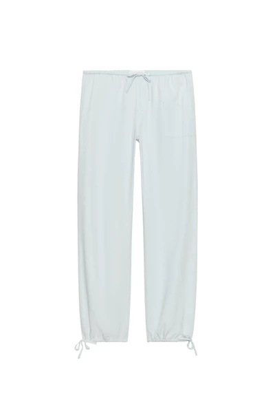 DRAWSTRING FLOWY PANTS
