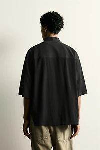 TEXTURED BOXY FIT SHIRT
