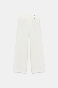 LOW-RISE STRAIGHT LEG PANTS