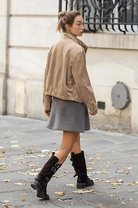FAUX SUEDE JACKET