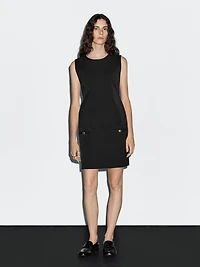 Short dress with button details