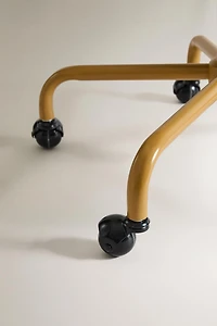 CHAISE DE BUREAU ENFANT ROUES MÉTAL