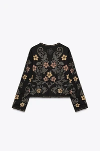 ZW COLLECTION FLORAL EMBROIDERY JACKET