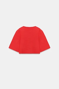 CROPPED KNIT CARDIGAN