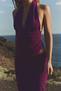 TOP HALTER PLIS