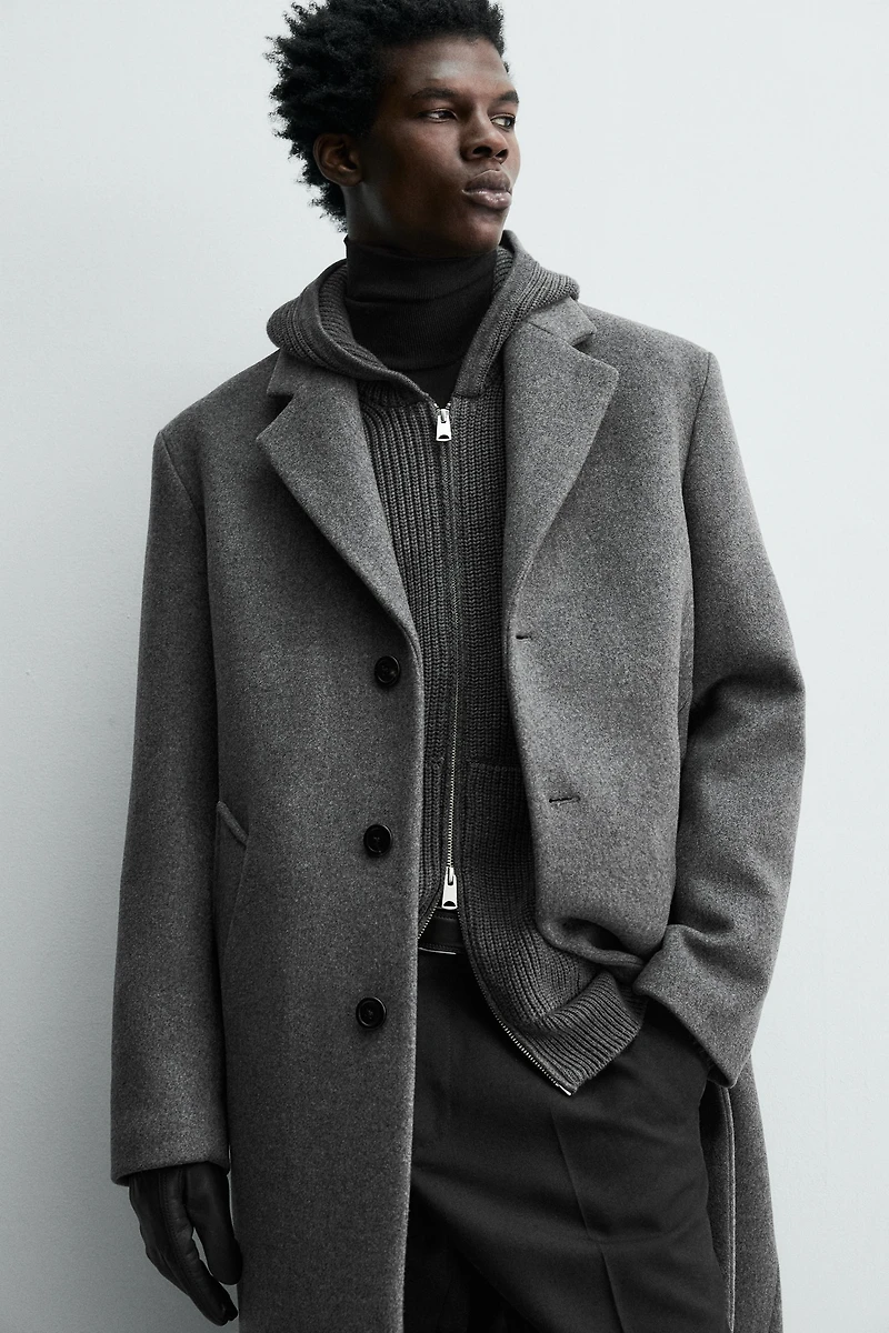 MANTEAU MÉLANGE LAINE MANTECO®