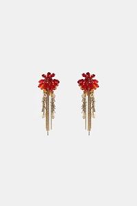 CRYSTAL FRINGE EARRINGS