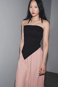 ASYMMETRIC STRAPLESS TOP