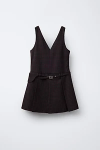 ROBE-SALOPETTE À CARREAUX