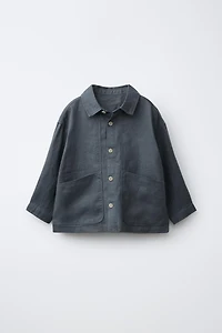 100% LINEN OVERSHIRT