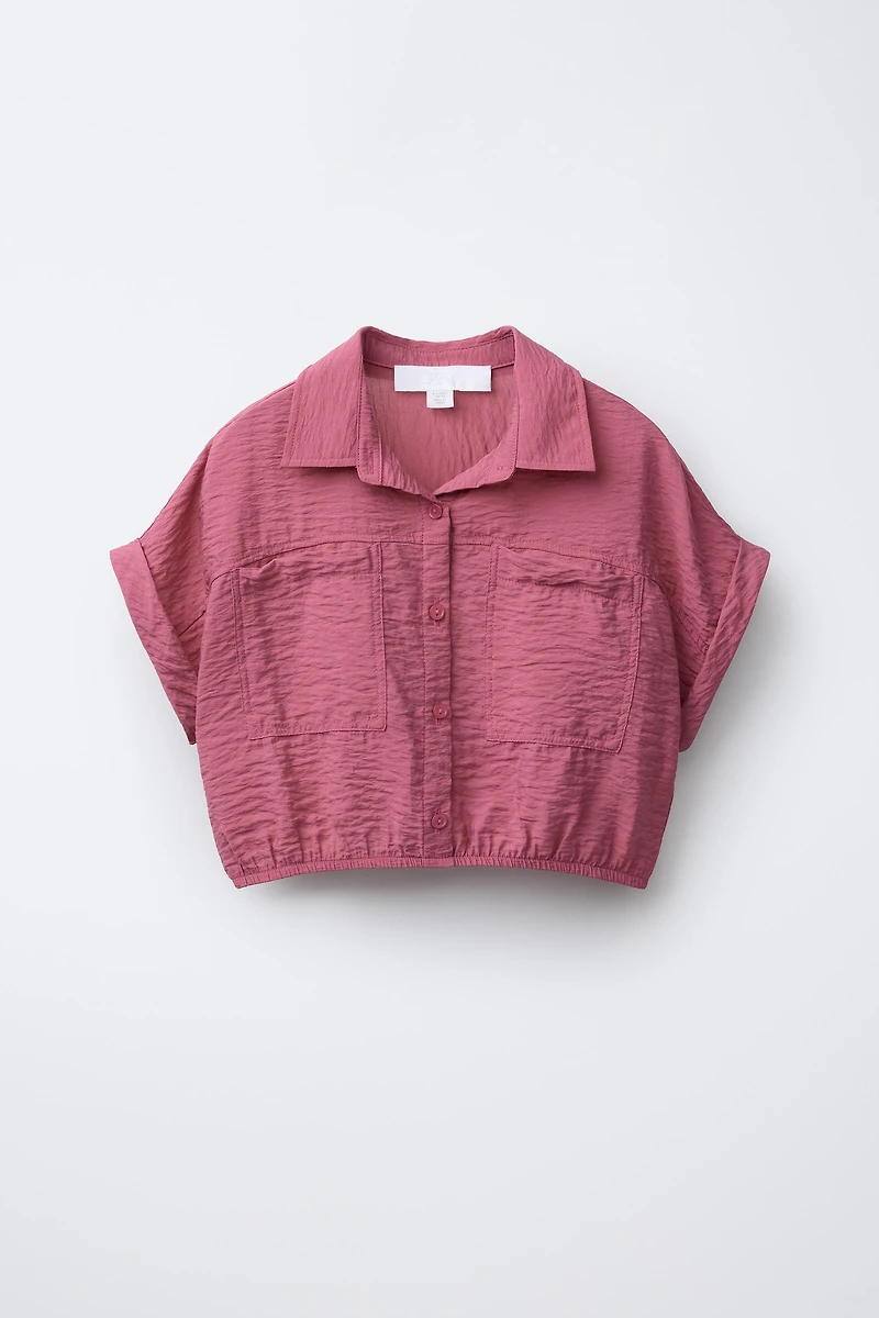 FLOWY SHIRT WITH ELASTIC