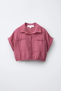 FLOWY SHIRT WITH ELASTIC