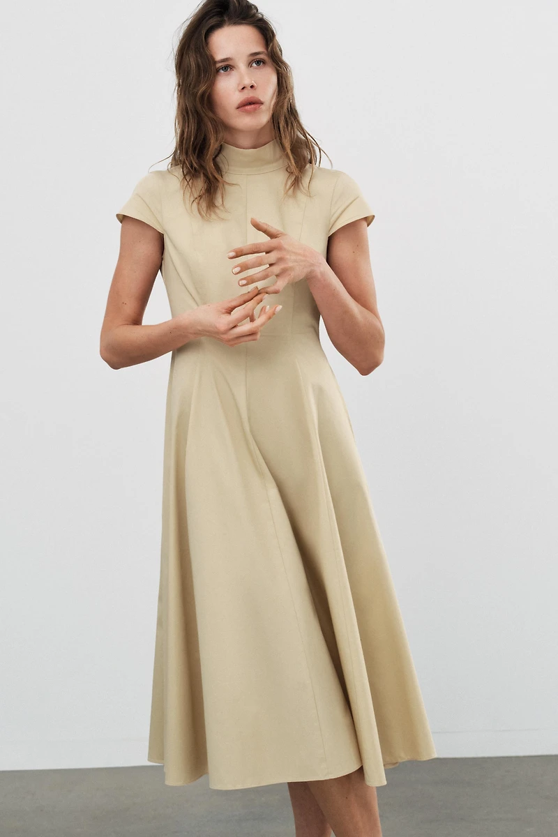 TRENCH MIDI DRESS