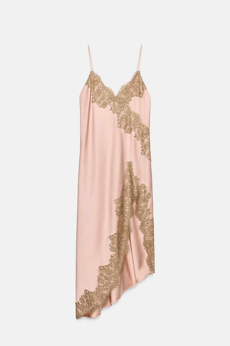 ZW COLLECTION SATIN LACE DRESS