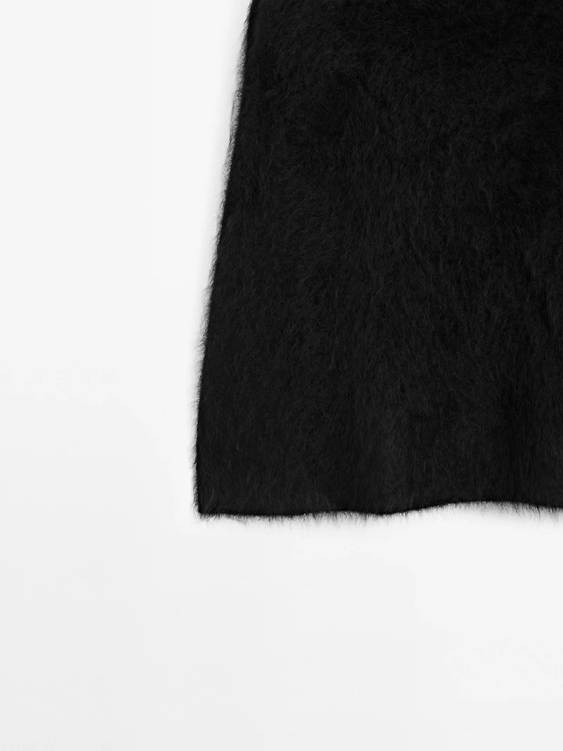 100% cashmere brushed finish cape