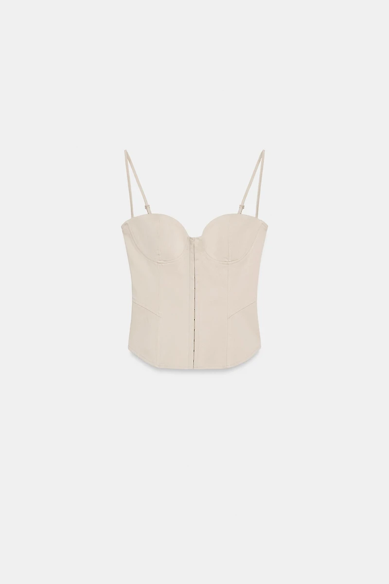CORSET TOP WITH STRAPS
