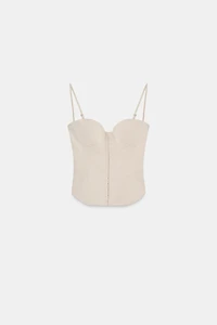CORSET TOP WITH STRAPS