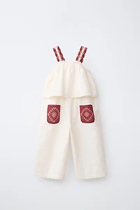 CROCHET POCKET JUMPSUIT