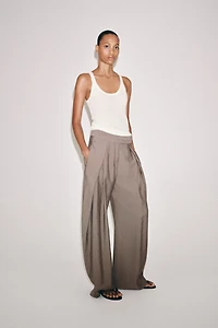 ZW COLLECTION WIDE LEG PLEATED PANTS