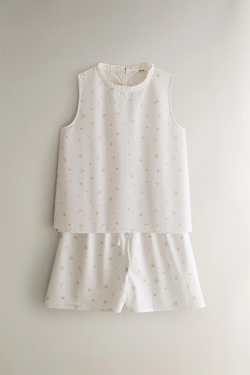 SHORT FLEURI