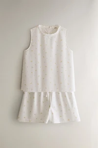 SHORT FLEURI