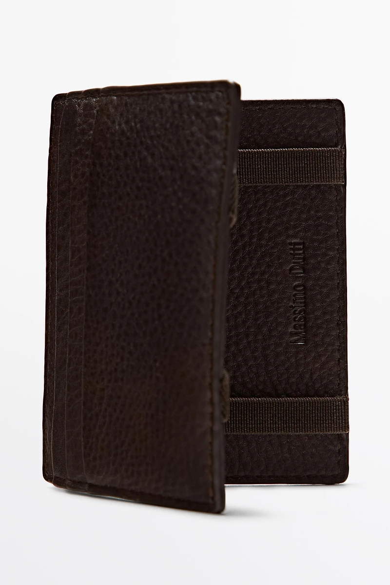 Portefeuille « magic » en cuir nappa