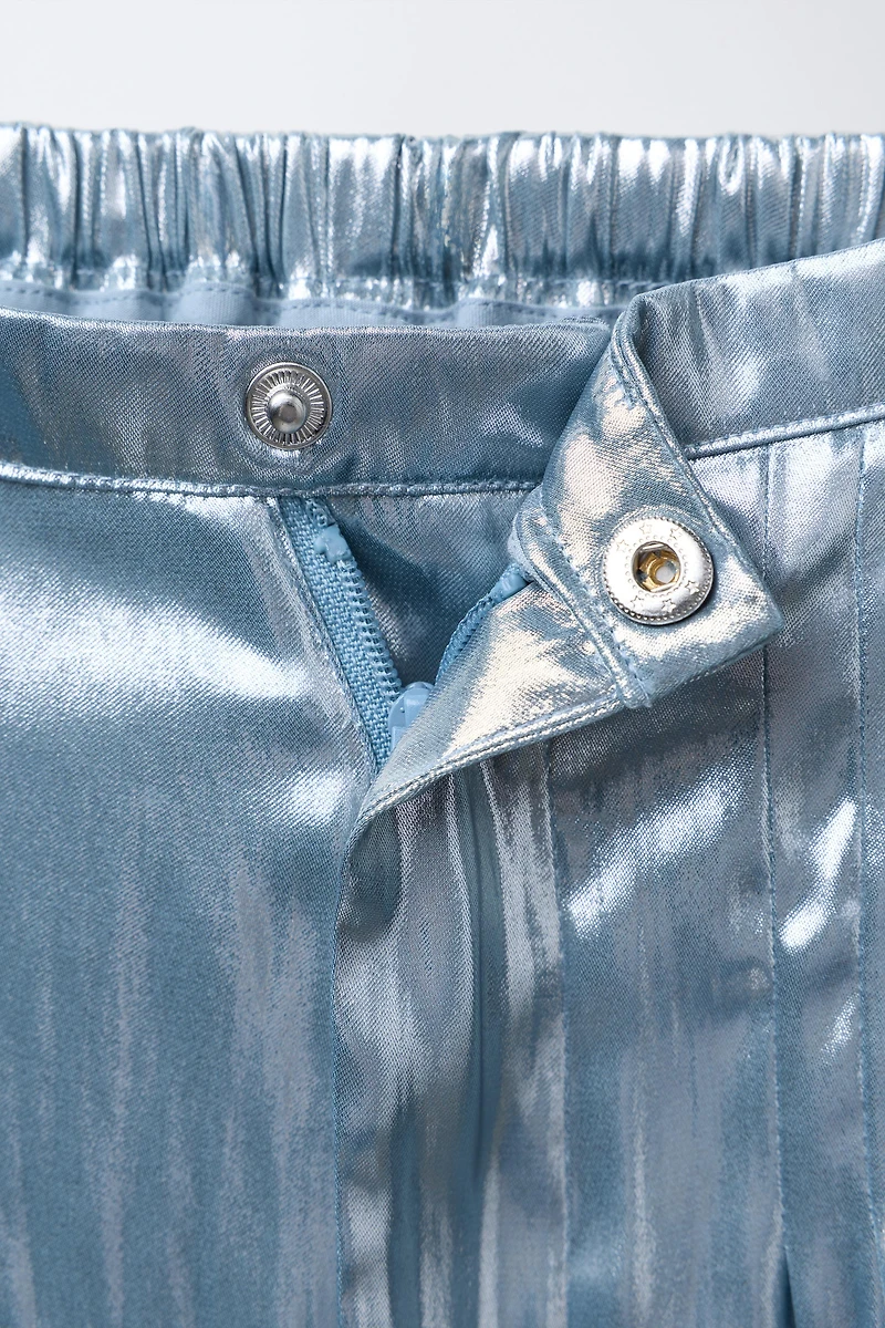 PANTALON MÉTALLISÉ TEXTURÉ