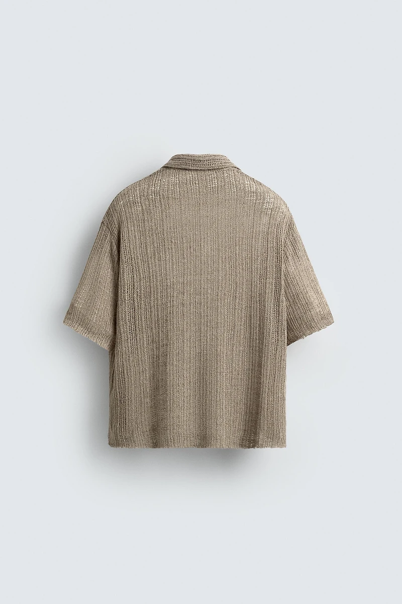 CHEMISE EN MAILLE STRUCTURÉE