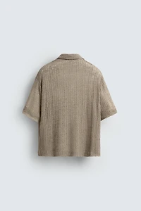 CHEMISE EN MAILLE STRUCTURÉE