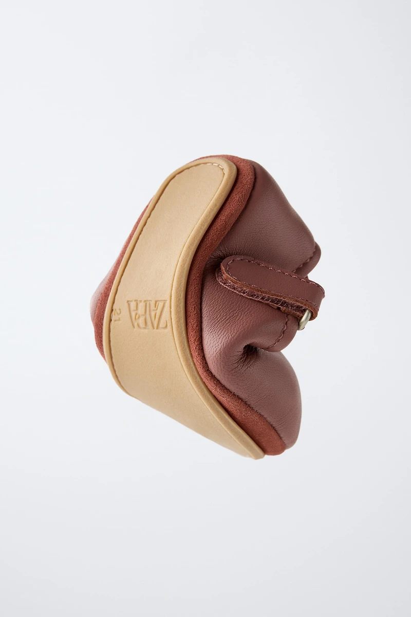 LEATHER BALLET FLATS