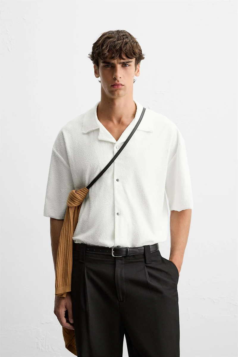 RELAXED FIT TEXTURED SHIRT
