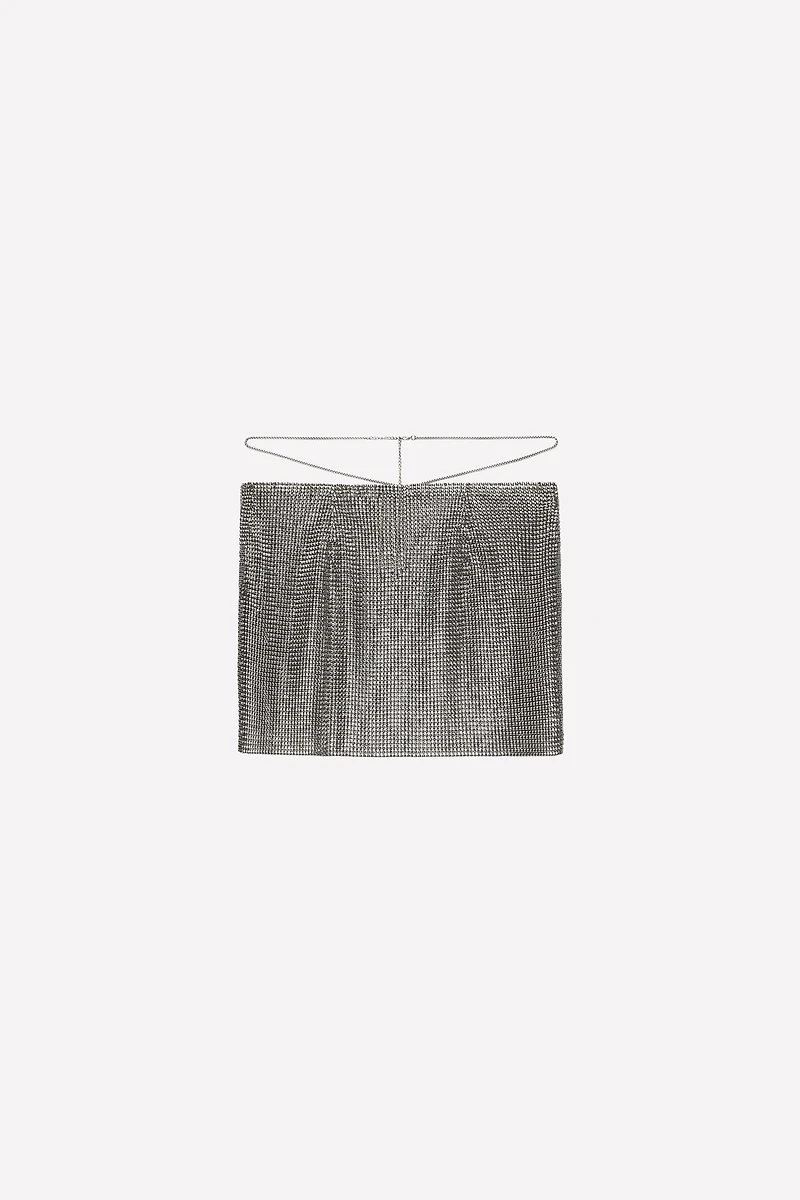 LUDOVIC DE SAINT SERNIN x ZARA SHORT MESH SKIRT