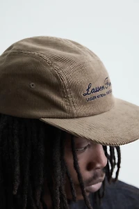 FLAT BRIM CORDUROY CAP