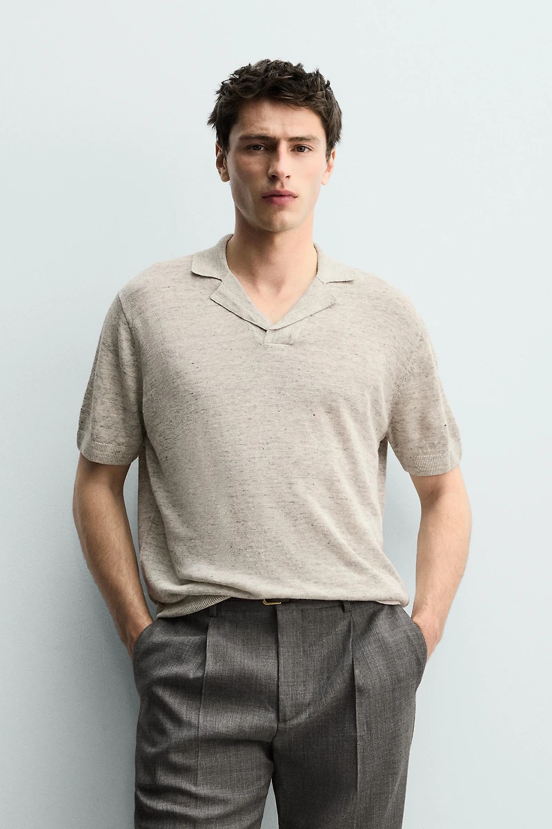 POLO EN LIN REGULAR FIT