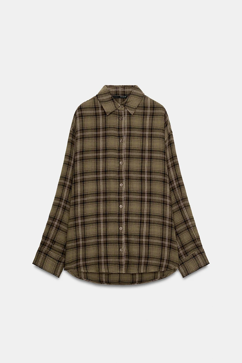 OVERSIZED PLAID SHIRT