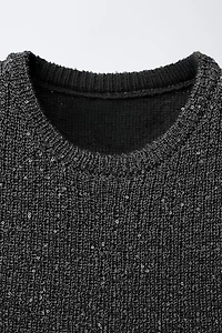 SEQUINED KNIT TOP