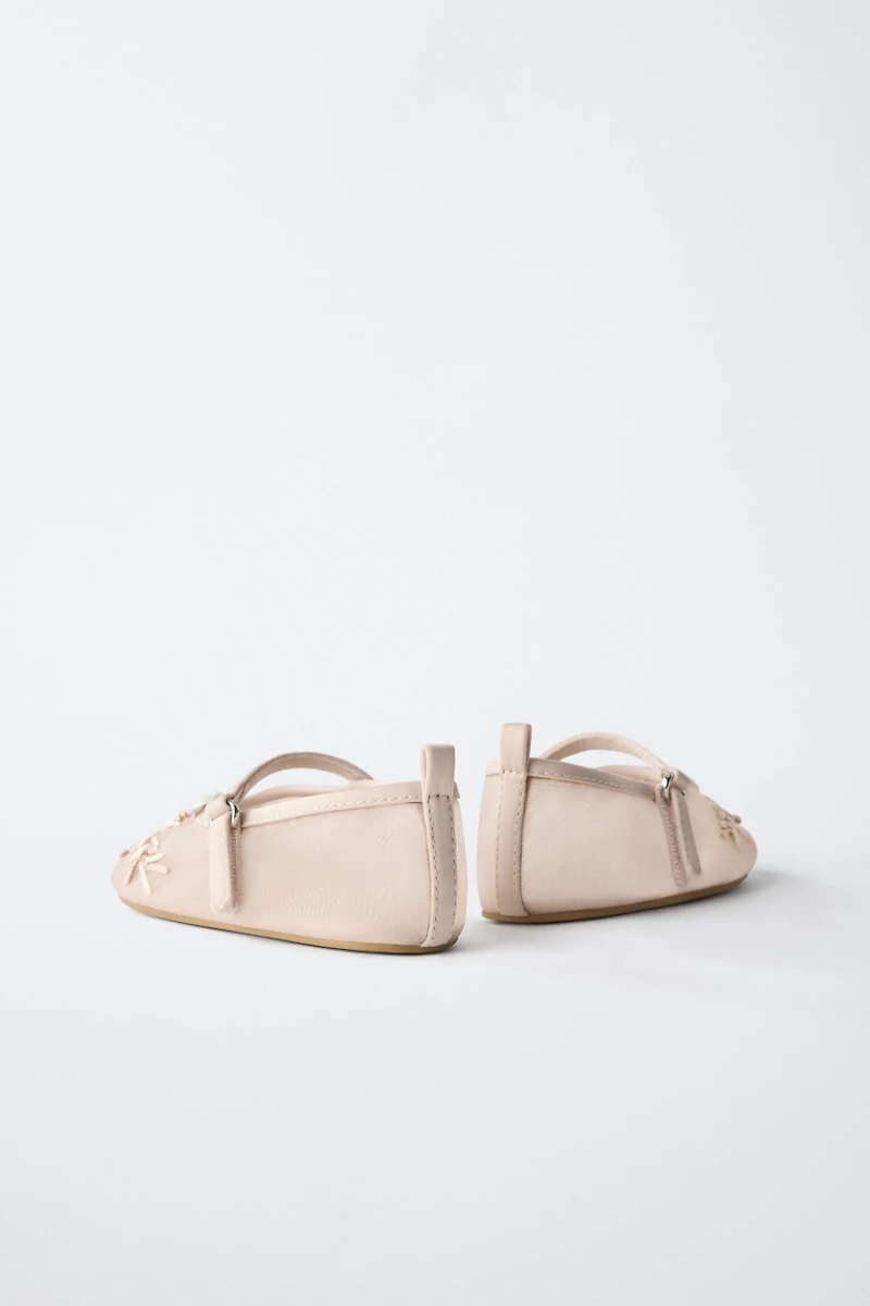 ORGANZA FLOWER BALLET FLATS