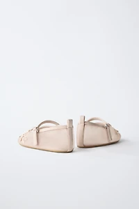 ORGANZA FLOWER BALLET FLATS