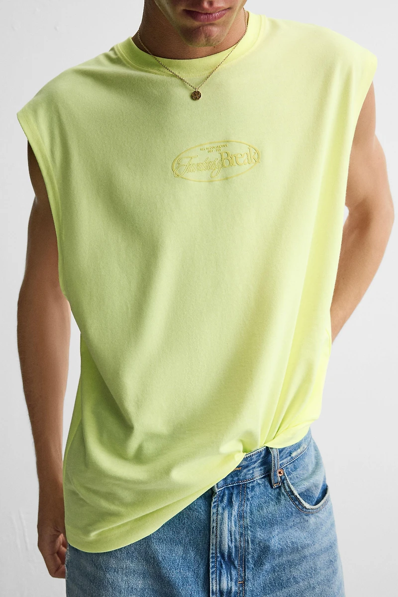 RAISED PRINT TANK TOP