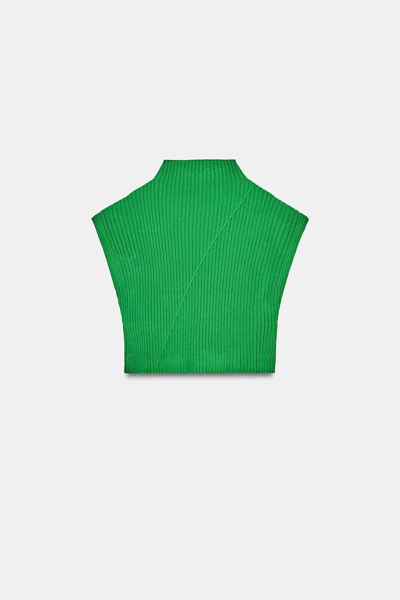 RIB KNIT VEST